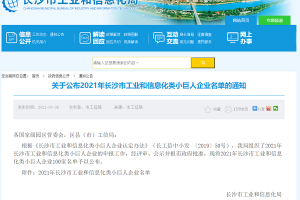 浙江威尔登环保入选2021年长沙市工业和信息化类“小巨人企业”